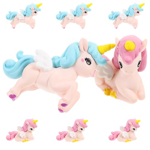 Toddmomy 8 Stück Teiliges Miniatur Einhorn Figuren aus Resin Niedliche Einhorn Cake Topper Detailreiche Langlebige Miniaturdekoration für Kuchen Wohnräume Büro Dessertgeschäfte Toddmomy 8 Stück Teiliges Miniatur Einhorn Figuren aus Resin Niedliche Einhorn Cake Topper Detailreiche Langlebige Miniaturdekoration für Kuchen Wohnräume Büro Dessertgeschäfte von Toddmomy