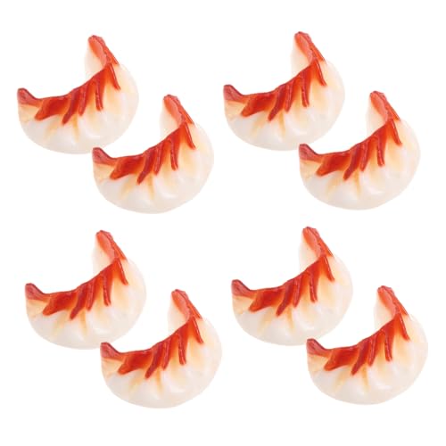 Toddmomy 8 Stück Teiliges PVC Panierte Teigtaschen Realistische Künstliche Chinesische Dumpling Modelle Langlebige Food Props für Küchen- Laden Fotografie-Dekoration von Toddmomy
