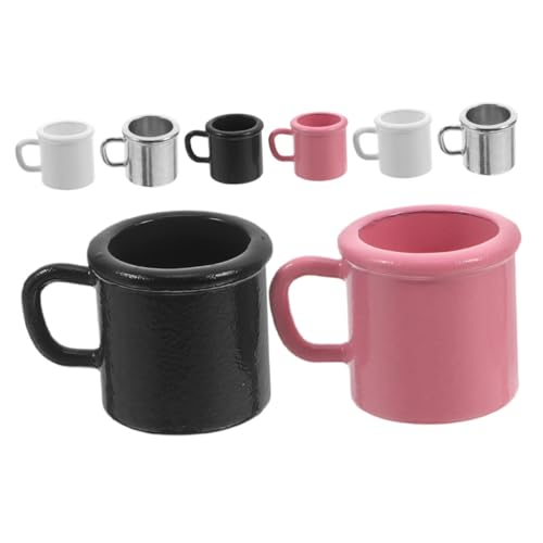 Toddmomy 8stücke Miniatur-kaffeetassen Für Puppenhaus Winzige Puppenhaus-küchenzubehör Mini-milchtassen-Spielzeug Kleines Spielzeug Miniatur-puppenhauszubehör Für Puppenhäuser von Toddmomy