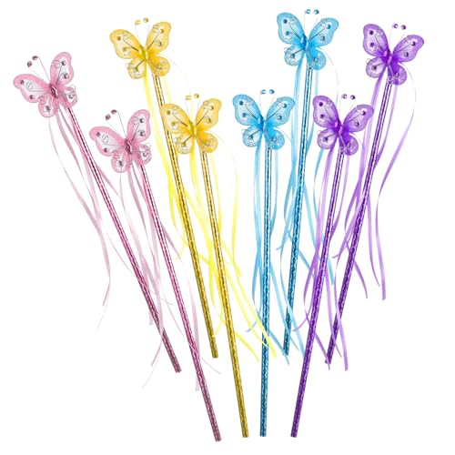 Toddmomy 8 Stück Teiliges Schmetterlings Zauberstäbe für Kindergeburtstagsfeiern und Cosplay Kreative Handheld Fee mit Bunten Designs Blau Gold für Partys und Rollenspiele Toddmomy 8 Stück Teiliges Schmetterlings Zauberstäbe für Kindergeburtstagsfeiern und Cosplay Kreative Handheld Fee mit Bunten Designs Blau Gold für Partys und Rollenspiele von Toddmomy