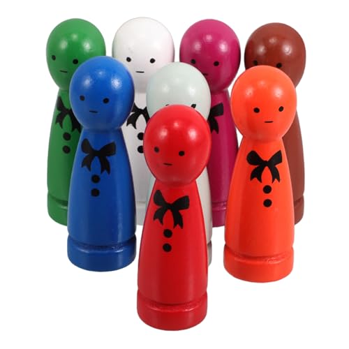 Toddmomy 8 Stück Teiliges Set aus Holzpuppen mit Augen und Schleifen Prints Fördert Hand Auge Koordination Sichere und Glatte Figuren für Interaktives Lernen und Spielzeugpflege Toddmomy 8 Stück Teiliges Set aus Holzpuppen mit Augen und Schleifen Prints Fördert Hand Auge Koordination Sichere und Glatte Figuren für Interaktives Lernen und Spielzeugpflege von Toddmomy