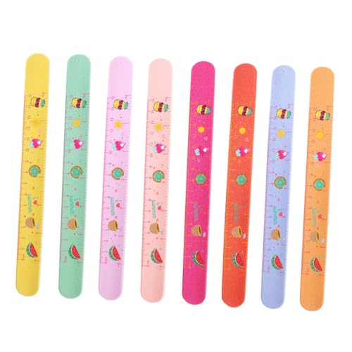 Toddmomy 8 Stück Teiliges Slap Armband Bunte Silikon Klatscharmbänder Flexible und Langlebige Partyhandgelenkbänder Passend für Kinderhandgelenke als Partyzubehör und Geburtstagsdeko von Toddmomy