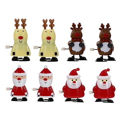 Toddmomy 8 Stück Teiliges Weihnachts Aufziehspielzeug Bunte Uhrwerk Figuren kein Batteriebetrieb Kindersicher mit Glatten Kanten für Weihnachtsstrümpfe und Party Mitgebsel Toddmomy 8 Stück Teiliges Weihnachts Aufziehspielzeug Bunte Uhrwerk Figuren kein Batteriebetrieb Kindersicher mit Glatten Kanten für Weihnachtsstrümpfe und Party Mitgebsel von Toddmomy