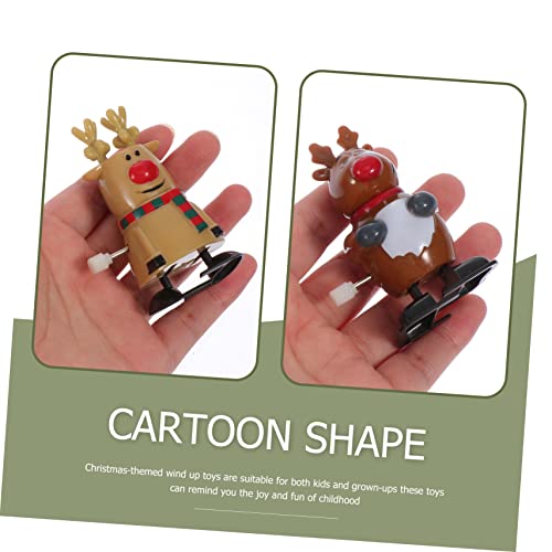 Toddmomy 8 Stück Teiliges Weihnachts Aufziehspielzeug Lustige Bunte Figuren Kinderfreundliche Lauf und Sprungspielzeuge Dekorative Partyartikel für Weihnachten und Zufällige Farbe von Toddmomy