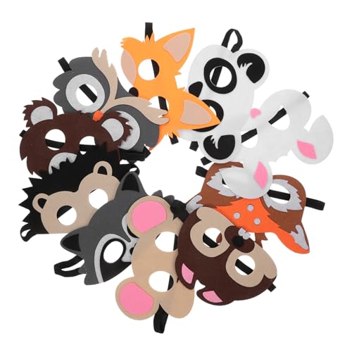 Toddmomy 8 Stück Teiliges Wiederverwendbare Filz Tiermasken Cosplay Partygeschenk Cartoon Waldtiere Halloween Kostüm Zubehör für Geburtstagsfeiern und Karneval Toddmomy 8 Stück Teiliges Wiederverwendbare Filz Tiermasken Cosplay Partygeschenk Cartoon Waldtiere Halloween Kostüm Zubehör für Geburtstagsfeiern und Karneval von Toddmomy