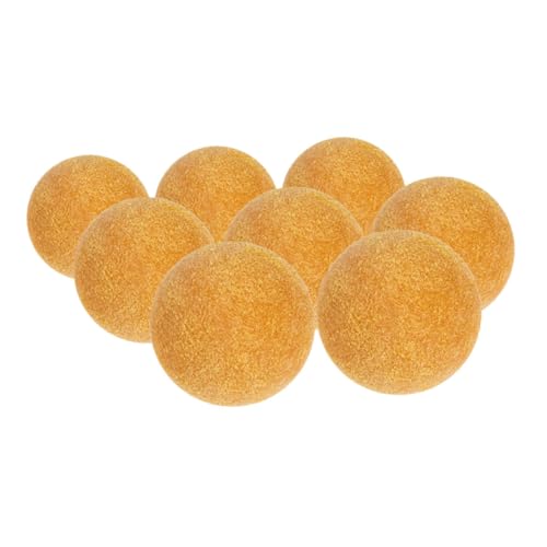 Toddmomy 8 Stück Tischfußball Foosballball Mini Tischkicker Foosballkugeln Kleiner Fußball Mini -fußballkugeln Mini-sportbälle Mini -bälle Ersatzbälle Für Kickerbälle Abs Yellow von Toddmomy