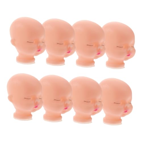 Toddmomy 8 Stück schlafende Babypuppe kinderpuppe Puppenhandwerk Puppenbasteln Puppenkopf DIY Puppenprojekt Puppenherstellung Puppenkunst Puppenkörper Puppenköpfe Vinyl von Toddmomy