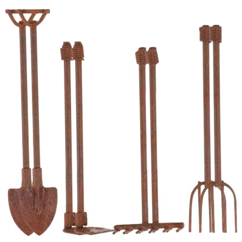 Toddmomy 8 Teiliges Garten Und Landschaftsbau Ornament Schaufelwerkzeug Für Den Innenbereich Puppenhausmöbel Mini Bauernhof Nivellierzubehör Ornamente Für Vintage Ornamente von Toddmomy