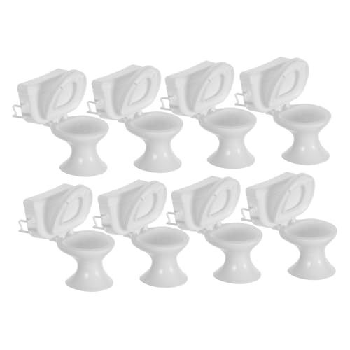Toddmomy 8stücke Teiliges Mini Toiletten Für Puppenhaus Lifelike Badezimmer Dekoration Für Kreatives Spielen Und Miniatur-designs von Toddmomy