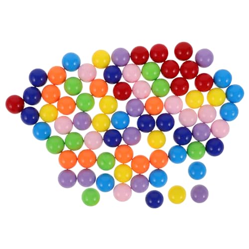 Toddmomy 80 Stück Teiliges Bunte Spielkugeln Miniatur Kunststoffbälle Ersatzspielperlen für Tischspiele Feinmotorik Hand Auge Koordination Lernspielzeug von Toddmomy
