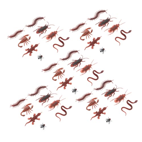 Toddmomy 80 Stück Teiliges Realistische Kunststoff Insekten Simulation mit Schlangen Kakerlaken Skorpionen Geckos Fliegen und Tausendfüßlern für Halloween Deko und Aprilscherze Toddmomy 80 Stück Teiliges Realistische Kunststoff Insekten Simulation mit Schlangen Kakerlaken Skorpionen Geckos Fliegen und Tausendfüßlern für Halloween Deko und Aprilscherze von Toddmomy