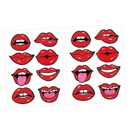 Toddmomy 80Stücke Lippenaufkleber für Masken Lebendige für Dienstleistungsbranche Langlebige und Kreative Maskendekoration für Veranstaltungen und Kundeninteraktionen Toddmomy 80Stücke Lippenaufkleber für Masken Lebendige für Dienstleistungsbranche Langlebige und Kreative Maskendekoration für Veranstaltungen und Kundeninteraktionen von Toddmomy