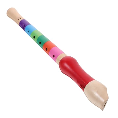 Toddmomy 8Loch Hochwertige Holz Sopranblockflöte Musikinstrument für Anfänger Präzise Töne Verarbeitung Fördert Handkoordination Zufällige Farbwahl von Toddmomy