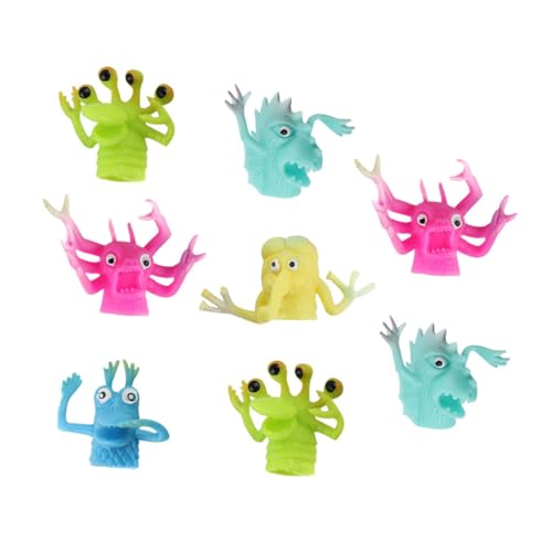 Toddmomy 8Stücke Fingerpuppen aus TPR Handpuppen für Kreatives Interaktion Geburtstagsgeschenk von Toddmomy