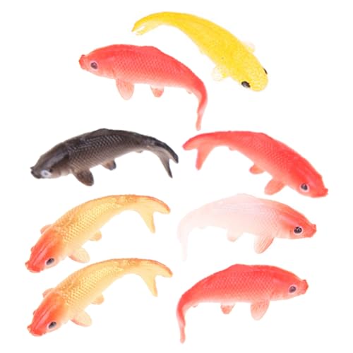 Toddmomy 8stücke Miniatur Fisch Figuren Dekoration Für Aquarium Terrarium Und Lebensnahe Details Und Farben Für Landschaften von Toddmomy