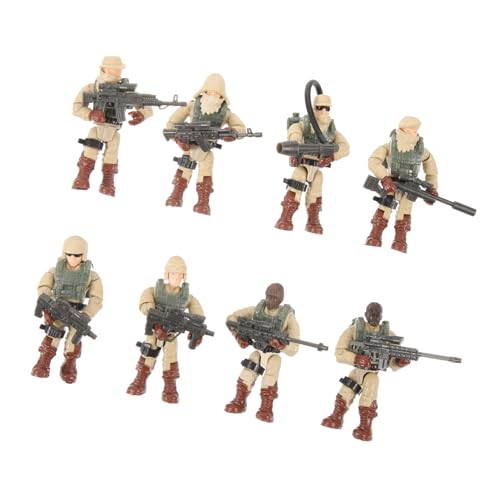 Toddmomy 8Stücke Soldatenfiguren Teiliges aus Langlebigem Realistische Personenmodelle für Sandtisch Dekoration für Jungen und DIY Ornament von Toddmomy