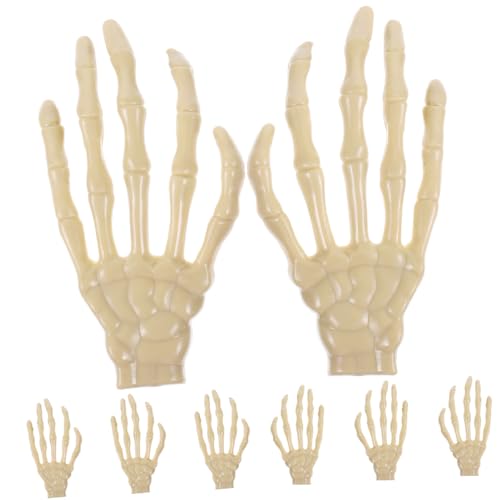 Toddmomy 8Stücke Teiliges Halloween Skelett Hand Realistische Plastik Skeletthände Zur Dekoration Für Spukhaus Garten Und Themenpartys Halloween Requisite Für Schaurige Toddmomy 8Stücke Teiliges Halloween Skelett Hand Realistische Plastik Skeletthände Zur Dekoration Für Spukhaus Garten Und Themenpartys Halloween Requisite Für Schaurige von Toddmomy
