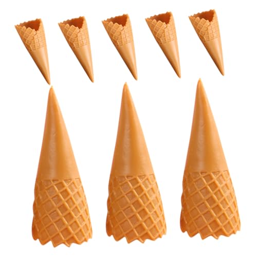 Toddmomy 8Stücke Teiliges Mini Eistüten Modell aus Stabilen Materialien Kreative DIY Bastelbedarf für Schmuckherstellung und Handyhülle Langlebig und Leicht zu Reinigen von Toddmomy