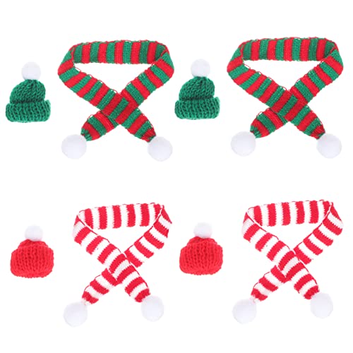 Toddmomy 8Stücke Teiliges Mini Weihnachtsschal und Hut für Weinflaschen Stilvolle Dekoration für Festlichkeiten für Partys und Leicht und Platzsparend Toddmomy 8Stücke Teiliges Mini Weihnachtsschal und Hut für Weinflaschen Stilvolle Dekoration für Festlichkeiten für Partys und Leicht und Platzsparend von Toddmomy