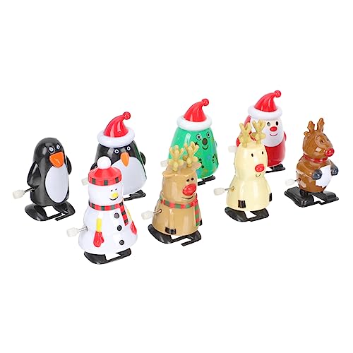Toddmomy 8Stücke Teiliges Weihnachts Spielzeugset Aufziehspielzeuge Mit Weihnachtsmotiven Für Partyspielzeug Für Weihnachtszeit Fördert Die Hand Auge Koordination von Toddmomy