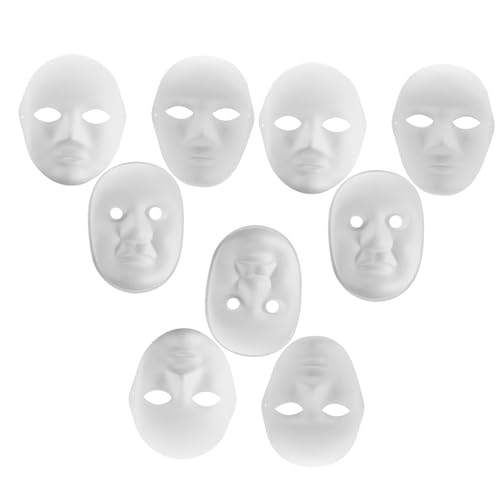 Toddmomy 9 Stück Teiliges DIY Handbemalte Masken Weiße Maske aus Umweltfreundlichem Papier für Cosplay und Maskenbälle für Kreative Gestaltung und Lange Tragezeiten Toddmomy 9 Stück Teiliges DIY Handbemalte Masken Weiße Maske aus Umweltfreundlichem Papier für Cosplay und Maskenbälle für Kreative Gestaltung und Lange Tragezeiten von Toddmomy