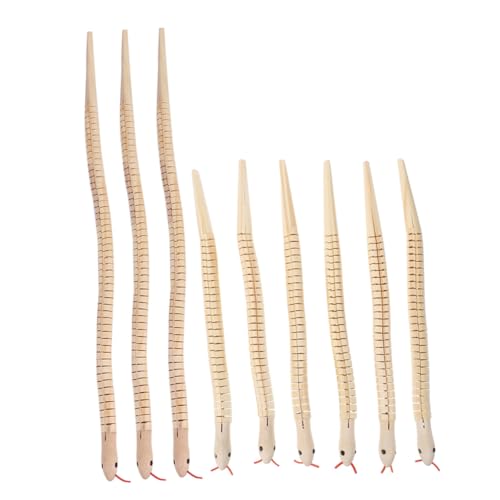Toddmomy 9 Stück Teiliges Flexible Gelenkige Naturbelassene DIY-holzschlangen zum Bemalen Kinderfreundlich Robust und Sicher für Kreative Bastelaktionen und Partygeschenke von Toddmomy