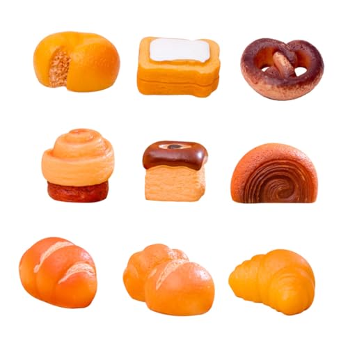 Toddmomy 9 Stück Teiliges Mini Kuchen Modell Realistische Künstliche Dessert Miniatur Leichtes Puppenhaus Zubehör für DIY Mikro Landschaft Vielseitig Einsetzbar Dekoration von Toddmomy