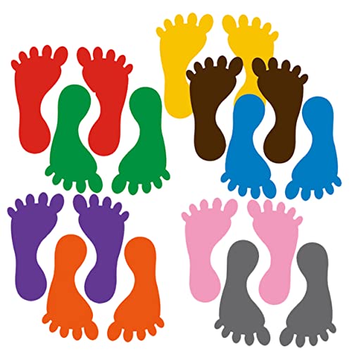 Toddmomy 9Paare Fußabdruckaufkleber für Sensorische Bodendekoration für Kindergarten und Zuhause und Leicht Anzubringen Fördert Farberkennung und Kreativität Toddmomy 9Paare Fußabdruckaufkleber für Sensorische Bodendekoration für Kindergarten und Zuhause und Leicht Anzubringen Fördert Farberkennung und Kreativität von Toddmomy