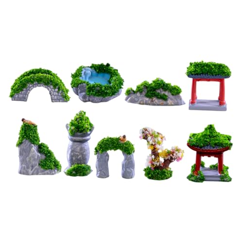 Toddmomy 9Stücke Gebäude Statuen Figuren Langlebige Harz Dekoration für Mikro Garten Puppenhaus und Autodekoration Charmante Landschaftsaccessoires Toddmomy 9Stücke Gebäude Statuen Figuren Langlebige Harz Dekoration für Mikro Garten Puppenhaus und Autodekoration Charmante Landschaftsaccessoires von Toddmomy