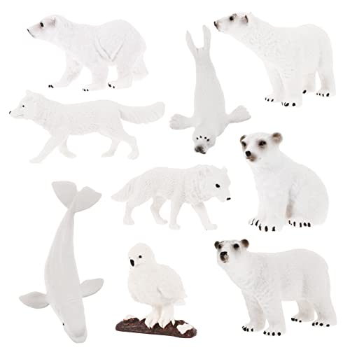 Toddmomy 9Stücke Teiliges Arktische Tierfiguren aus Hochwertigem Realistische Deko für Pädagogische Requisiten Fantasie und Toddmomy 9Stücke Teiliges Arktische Tierfiguren aus Hochwertigem Realistische Deko für Pädagogische Requisiten Fantasie und von Toddmomy