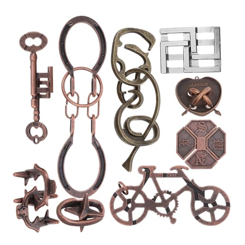 Toddmomy 9Stücke Teiliges Puzzle Teaser für Konzentration und Problemlösung für Erwachsene und Fördert Kognitive Fähigkeiten und Kreativität von Toddmomy