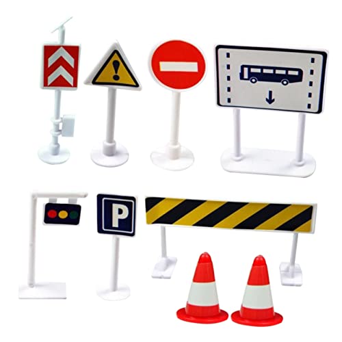 Toddmomy 9Stücke Teiliges Simulierte Verkehrszeichen für Kognitive Spiele mit Straßenbarrieren und Sicherheitsstraßenschildern Lernspielzeug für Verkehrswissen und Kreativität Toddmomy 9Stücke Teiliges Simulierte Verkehrszeichen für Kognitive Spiele mit Straßenbarrieren und Sicherheitsstraßenschildern Lernspielzeug für Verkehrswissen und Kreativität von Toddmomy