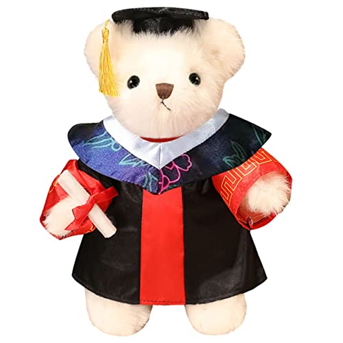 Toddmomy Abschluss Plüschbär Süßes Kuscheltier für Graduierte Perfektes zur Abschlussfeier Niedliches Design mit Lebhaften Farben zur Dekoration von Abschlussfeiern EIN Tolles für von Toddmomy