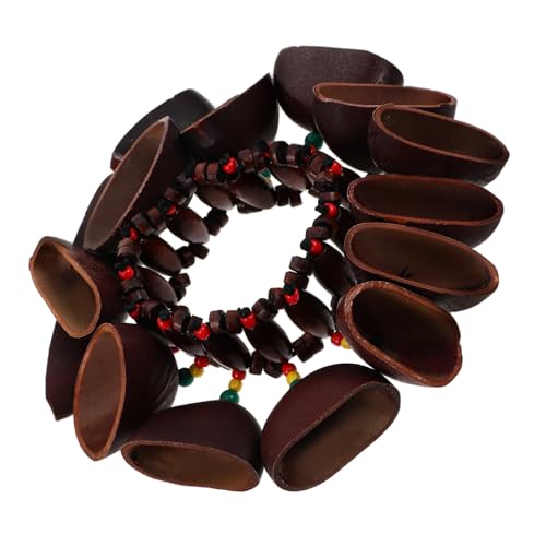 Toddmomy Afrikanisches Handglocken Armband aus Nussschalen Kreatives Musikinstrument für Trommelbegleitung Stylisches Handgelenk Accessoire Handgefertigte mit Klaren Toddmomy Afrikanisches Handglocken Armband aus Nussschalen Kreatives Musikinstrument für Trommelbegleitung Stylisches Handgelenk Accessoire Handgefertigte mit Klaren von Toddmomy