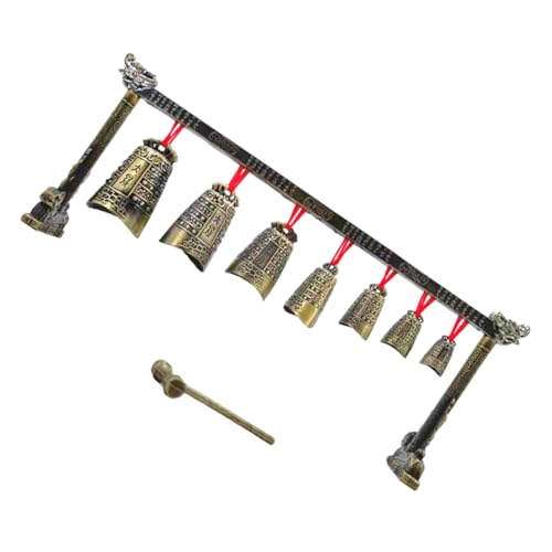 Toddmomy Antike Metall klangstäbe Deko mit Feiner Legierungsbeschichtung Chinesisches Percussion Instrument Dekoratives Leichtes Schmuckstück für Schreibtisch und Zimmer von Toddmomy