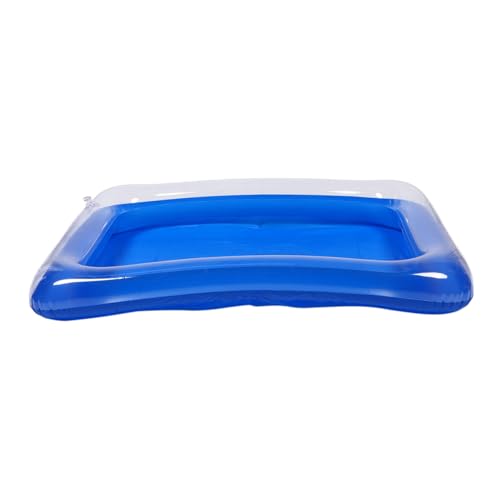 Toddmomy Aufblasbare Sandspielzeug Tray für Sandkasten Blau für Drinnen und Draußen und Leicht zu Reinigen Fördert Kreatives und Lernaktivitäten von Toddmomy