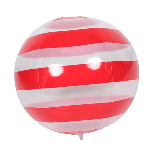 Toddmomy Aufblasbarer Sommerparty für Strand und Pooldekoration Farbenfroher Streifenball Kinderfreundliches Spielzeug für Veranstaltungen und Geburtstagsfeiern von Toddmomy