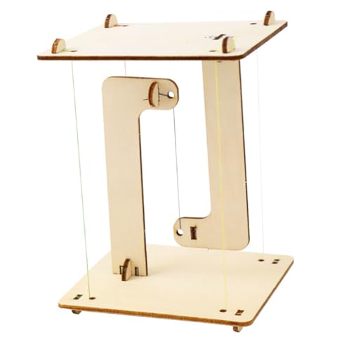 Toddmomy Aufgehängtes Baukasten Holzbearbeitungssets Für Modelle Bausätze Vorbau-Kits Stielspielzeug Balance-Physik- Engineering-kit Hölzern Beige von Toddmomy