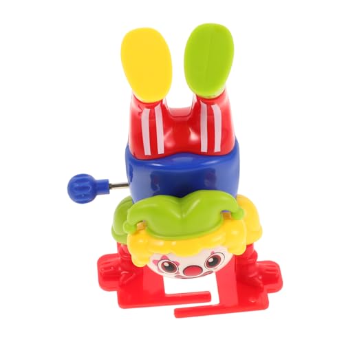 Toddmomy Aufzieh Clown Bunter Clown Sammlerstück Für Lustiges Aktionsspielzeug Karneval Halloween Und Geschenktütenfüllung Fröhliche Spielzeugdekorationen von Toddmomy