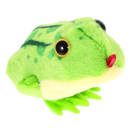 Toddmomy Aufziehspielzeug Frosch Lebensechtes Plüschspielzeug für Interaktives Hüpfspielzeug Leuchtenden Farben für Ostern und Geburtstagsfeiern Fördert Fähigkeiten von Toddmomy