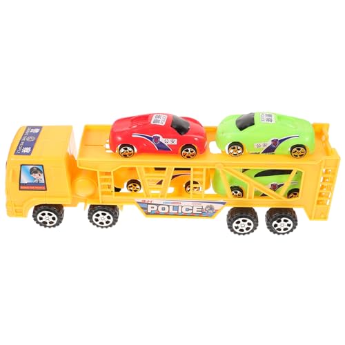Toddmomy Autospielzeugkiste Anhängermodell Spielzeugauto Kinderspielzeug Auto LKW Kinderauto Verschleißfestes Anhängerspielzeug Anhänger Plastik Zufällige Farbe von Toddmomy