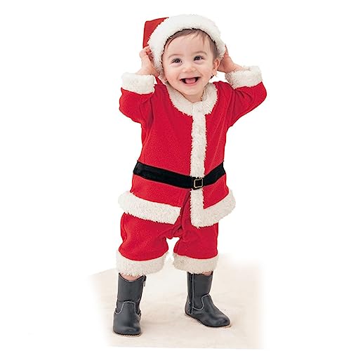 Toddmomy Baby Kleidung lovely Santa Kleidung für Kinder Klettertuch für Babys Baby-Outfits Neugeborene Kleidung für Jungen Baby Strampler mit Hut einstellen Overall Weihnachtskostüme von Toddmomy