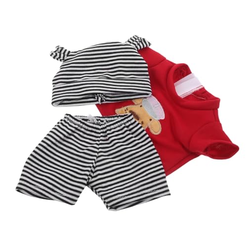 Toddmomy Babypuppen Kleidung für Reborn Puppen Gestreifte Hose und Mütze mit Süßem Hundemotiv Maschinenwaschbares Outfit für Jungen und Mädchen Zubehör für Rollenspiele und Feiertage Toddmomy Babypuppen Kleidung für Reborn Puppen Gestreifte Hose und Mütze mit Süßem Hundemotiv Maschinenwaschbares Outfit für Jungen und Mädchen Zubehör für Rollenspiele und Feiertage von Toddmomy