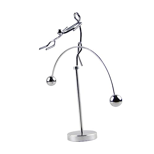 Toddmomy Balancierendes Swinging Tumbler Ornament Balance Ball für Schreibtischdekoration Hochwertiges für Büro und Schule Lehrreiches Physikspielzeug von Toddmomy