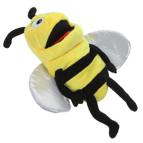 Toddmomy Bienen Handpuppe aus Plüsch Interaktives Geschichtenerzählen für Rollenspiele und Früherziehung für Erwachsene aus Sicherem Plüschmaterial von Toddmomy