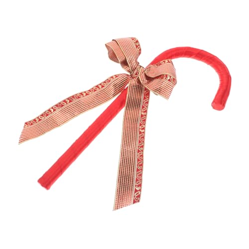 Toddmomy Bogenkrücken Dekorationen Rohrstütze Süßigkeiten Stock Valentinstag rote Schleife große Zuckerstange-Requisite Zuckerstangen aus Kunststoff für Bastelzwecke Polyester-Kunststoff von Toddmomy