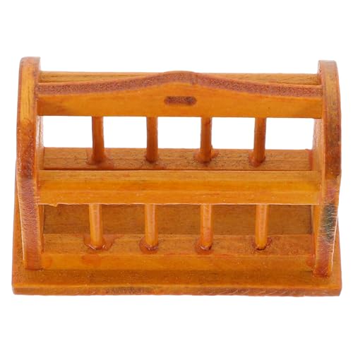 Toddmomy Bücherkorb Modell aus Holz DIY Puppenhaus Zubehör für Kreative Mini Möbel für Mikropuppenhaus Fördert Fantasie und Kreativität für Bastelprojekte von Toddmomy