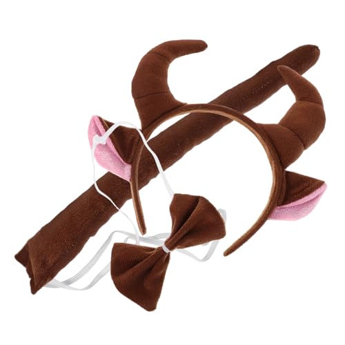 Toddmomy Bull Horn Kostüm Set für Erwachsene Flauschiges Hörner Stirnband mit Ox Kreatives Kuh Kostüm Zubehör für Fasching Halloween und Mottoparty Toddmomy Bull Horn Kostüm Set für Erwachsene Flauschiges Hörner Stirnband mit Ox Kreatives Kuh Kostüm Zubehör für Fasching Halloween und Mottoparty von Toddmomy