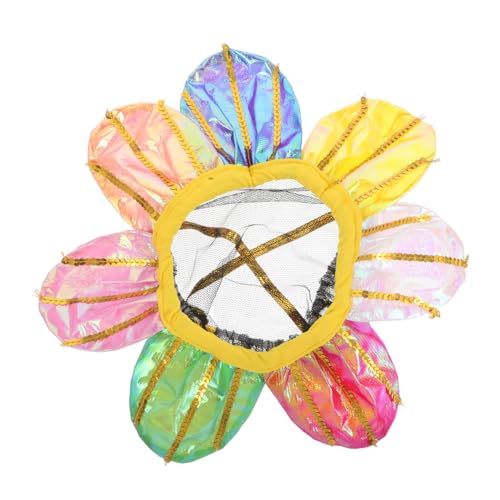 Toddmomy Bunte Sonnenblumen Kopfbedeckung Leichtes Blumen Haarreif Kostüm Kindergarten Aufführungen Bühnenrequisiten Lustiger Sonnenblumen von Toddmomy