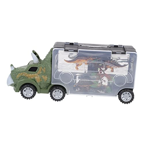 Toddmomy Cartoon Animals Container Truck Kreatives Kinderspielzeug mit Dinosaurier Modellen für Jungen Transportierbar mit Tragegriff für Drinnen und Draußen Toddmomy Cartoon Animals Container Truck Kreatives Kinderspielzeug mit Dinosaurier Modellen für Jungen Transportierbar mit Tragegriff für Drinnen und Draußen von Toddmomy